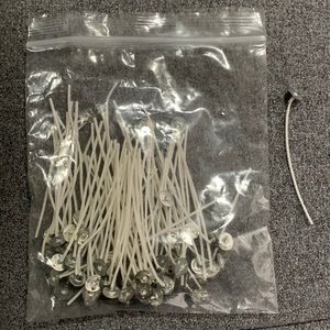 Candle wick, pre-waxed